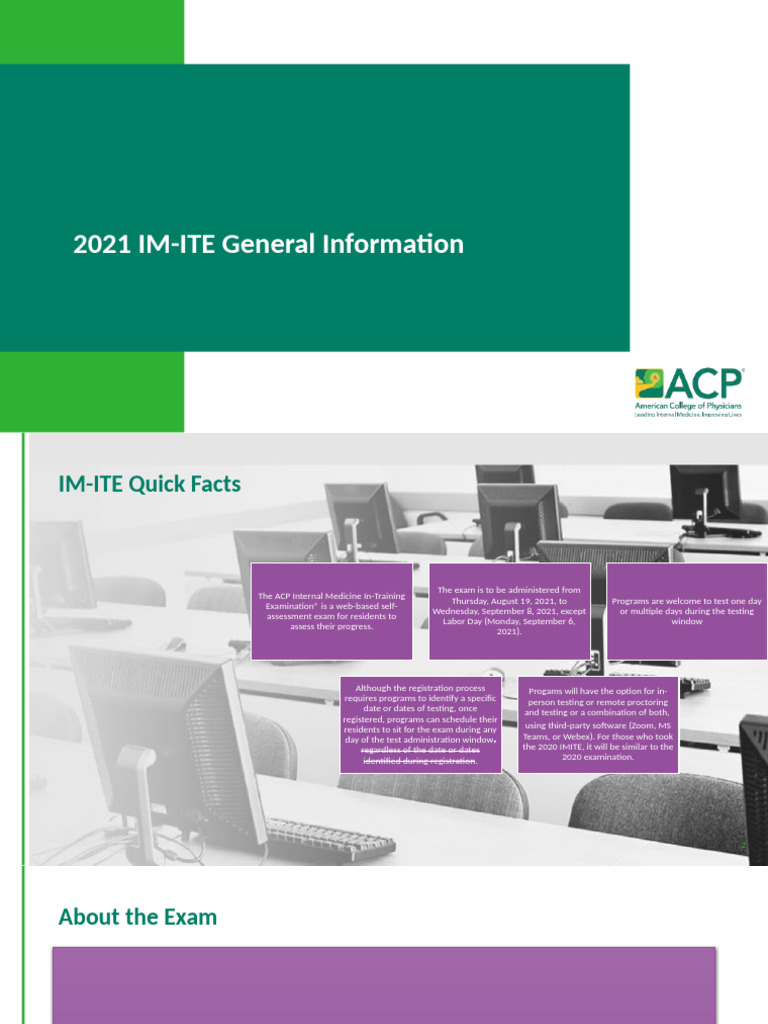 2021 IM-ITE Exam Overview and Guidelines | PDF | Web Conferencing ...