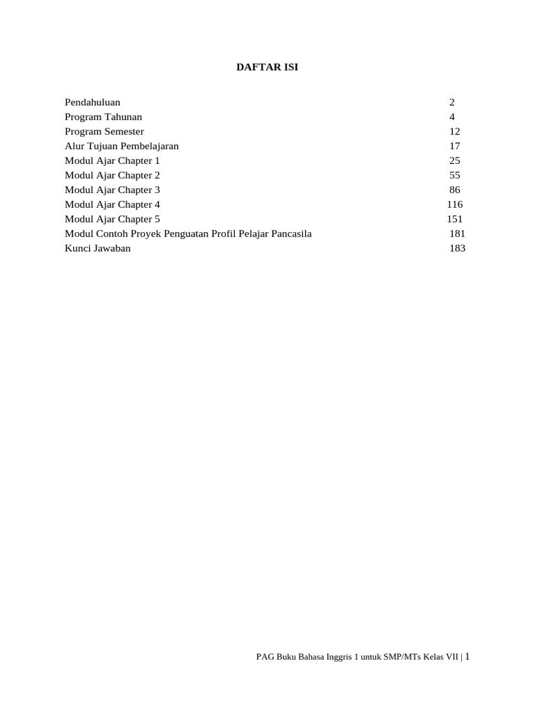 2. Daftar Isi (FIX) | PDF