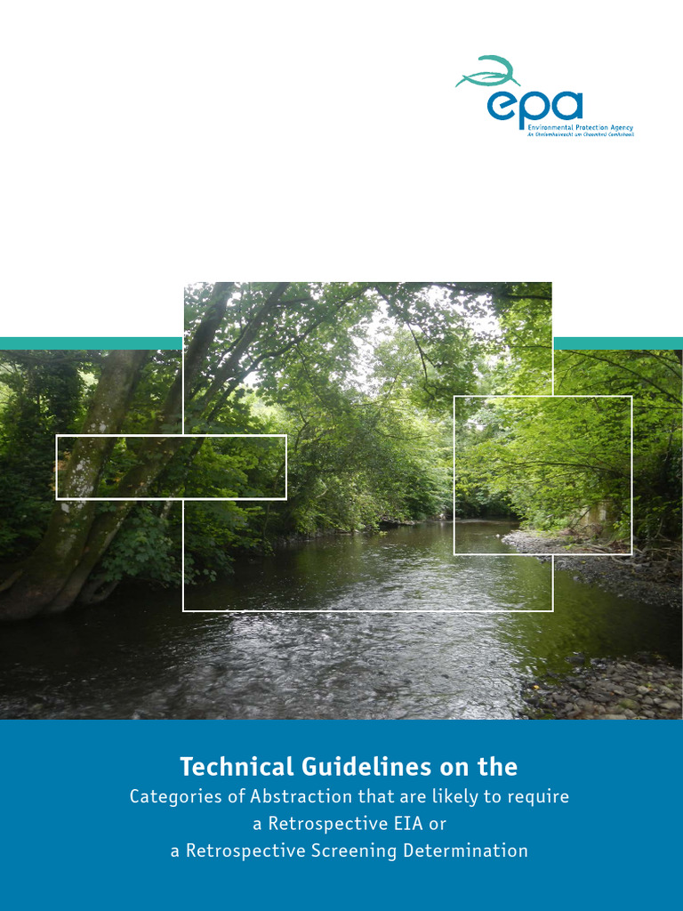 Retrospective EIA Guidelines for Abstraction | PDF | Environmental ...