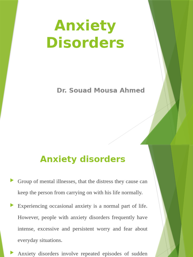 Anxiety Disorders | PDF | Anxiety | Anxiety Disorder