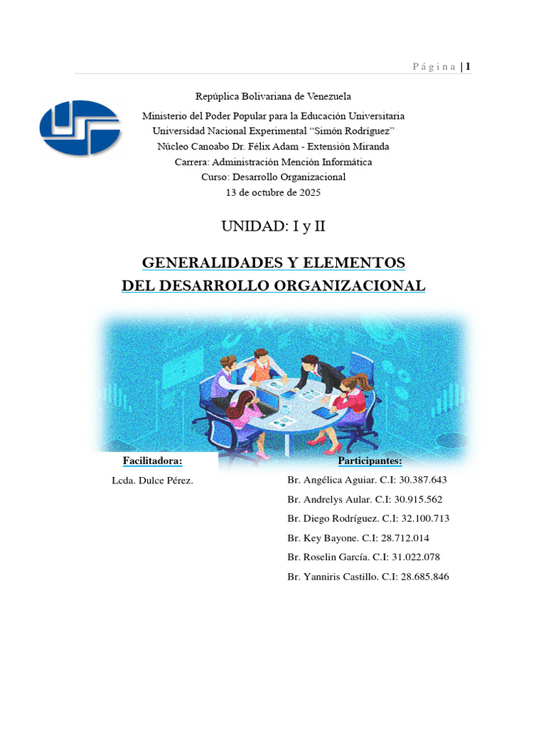 Elementos del Desarrollo Organizacional | PDF | Aprendizaje | Business