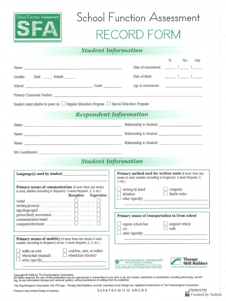 Sfa | PDF