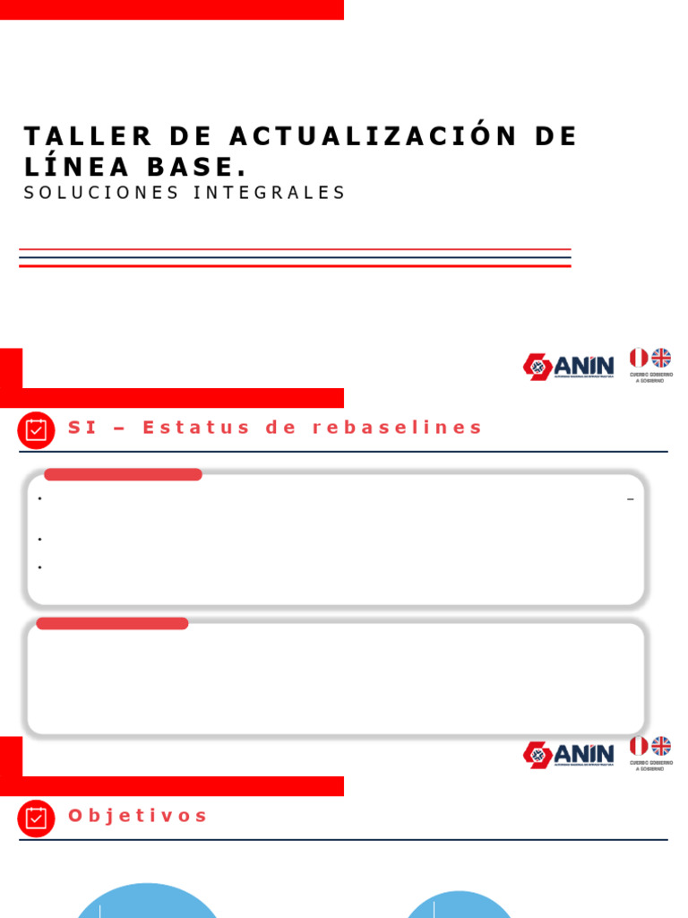 Taller de Actualizacion de La Línea Base - SI (25.10.24) | PDF ...