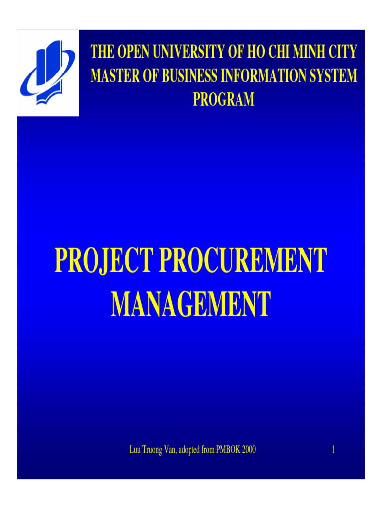 Project Procurement Management Guide | PDF | Procurement | Private Law