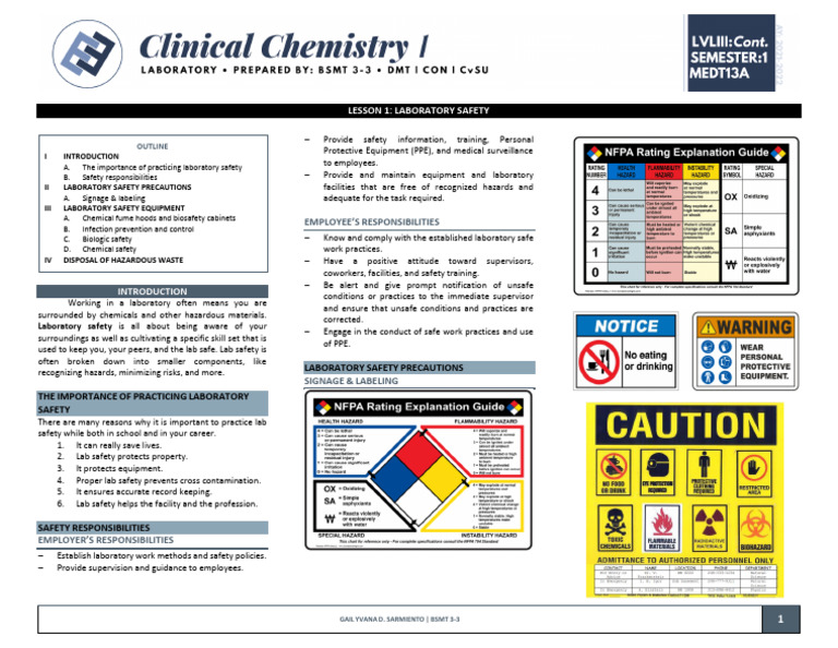 Laboratory Safety Guidelines and Practices | PDF | Laboratories ...