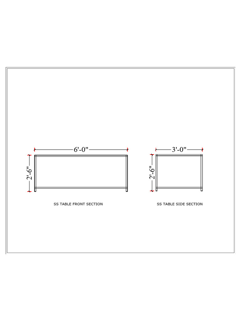 SS PreparationTable 6' X 3' | PDF