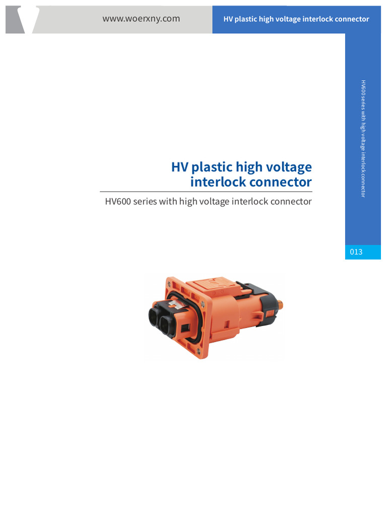 HV Series With High Voltage Interlock Connector | PDF | Electrical ...