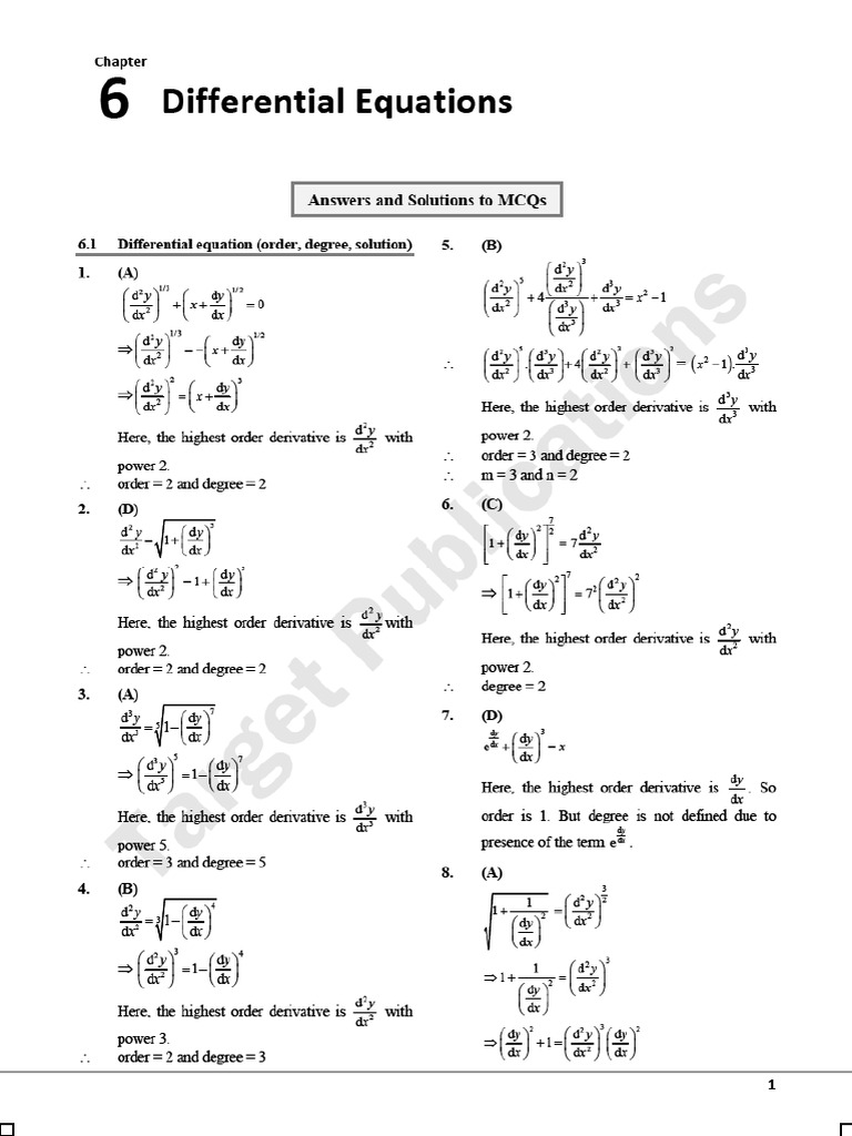 Differential Eq N | PDF