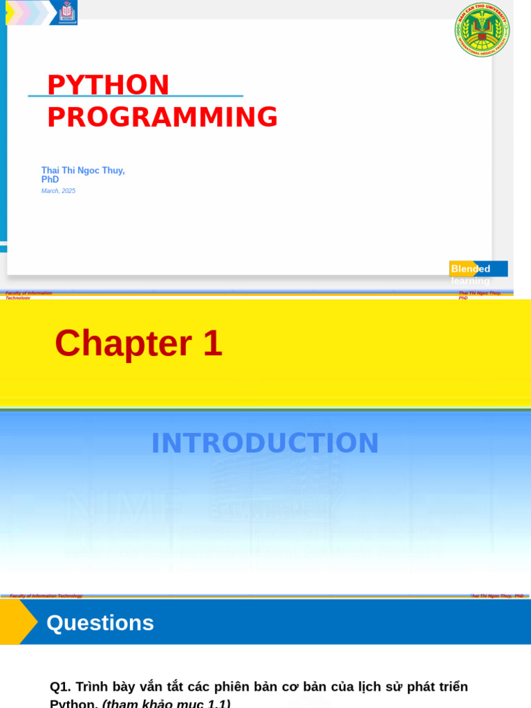 PyThon Programming - DNCCNTT22 - 082025 | PDF