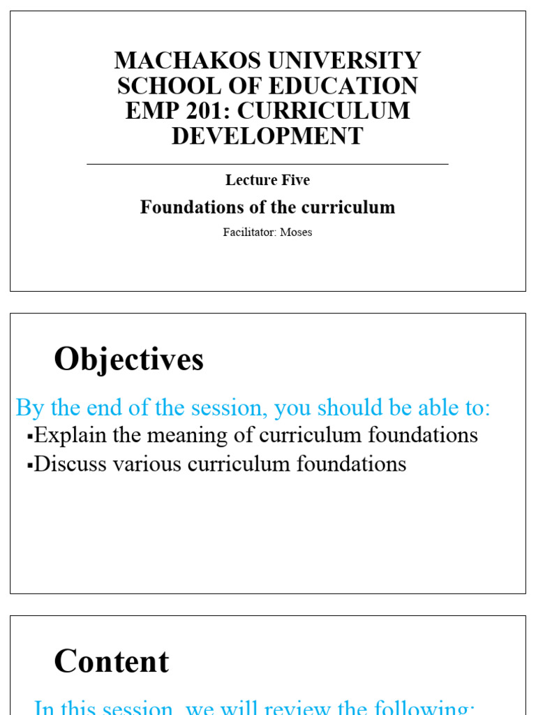 Curriculum Foundations in Education | PDF | Curriculum | Knowledge