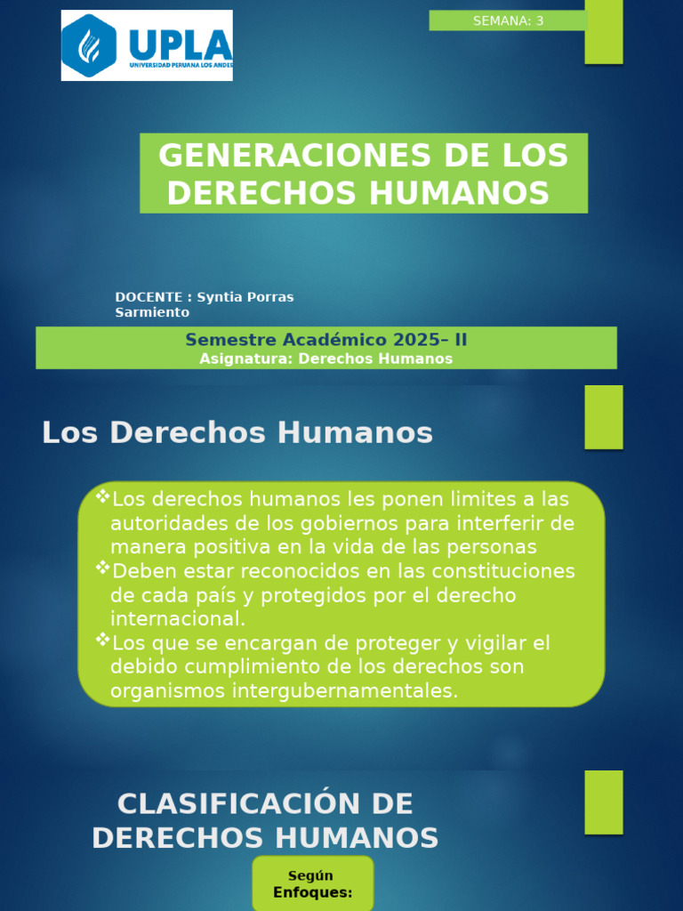 Generaciones de los Derechos Humanos | PDF | Derechos humanos ...