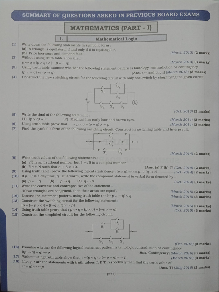 XII Maths PYQ Chapterwise | PDF