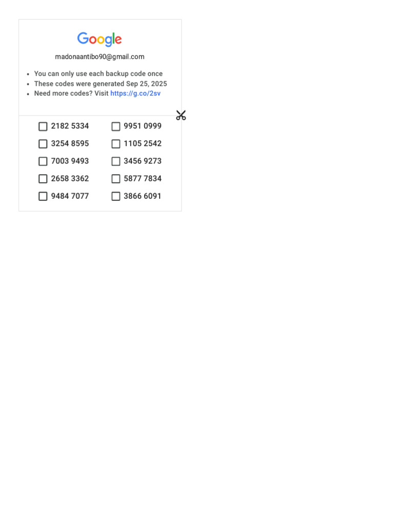 Backup Codes for Account Security | PDF