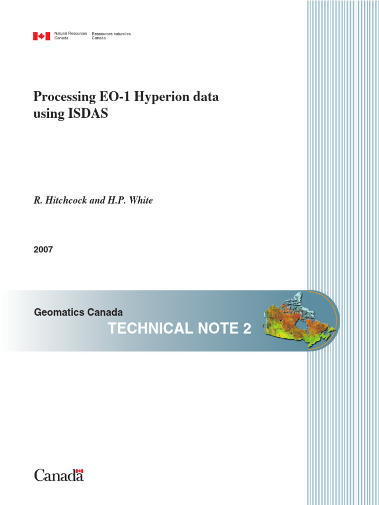 106 HHH Canada RSC ISDAS Preprocessing of Hyperion Data | PDF ...
