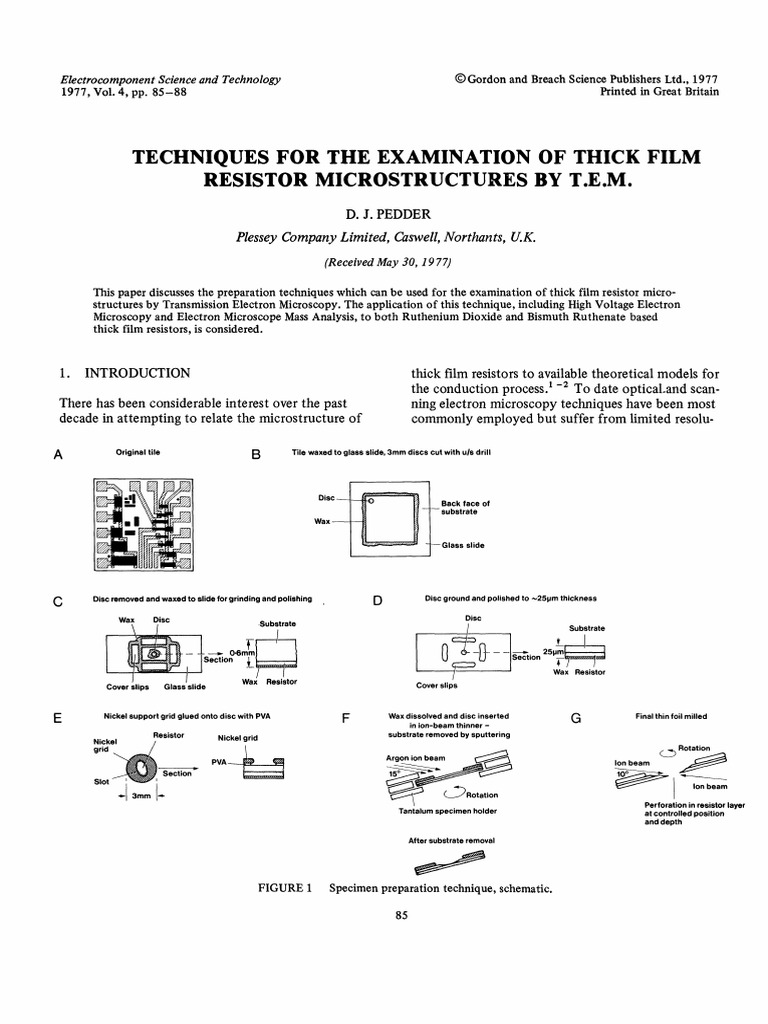 Active and Passive Electronic Components - 1977 - Pedder - Techniques ...