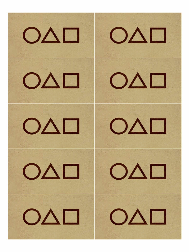 Squid Game Calling Card | PDF