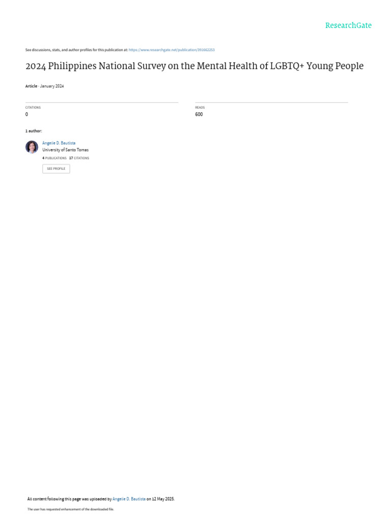 2024 LGBTQ+ Youth Mental Health Survey | PDF | Survey Methodology ...