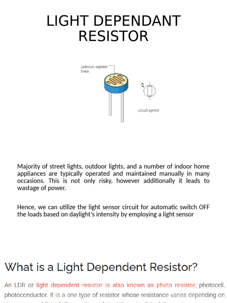 Automatic Light Control Circuit Design | PDF