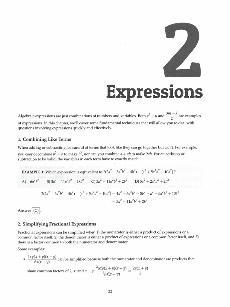 Chapter 2 Expressions | PDF