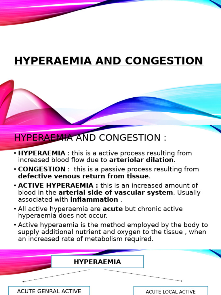 Understanding Hyperaemia and Congestion | PDF | Artery | Heart