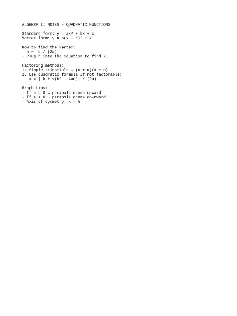 Classnotes | PDF