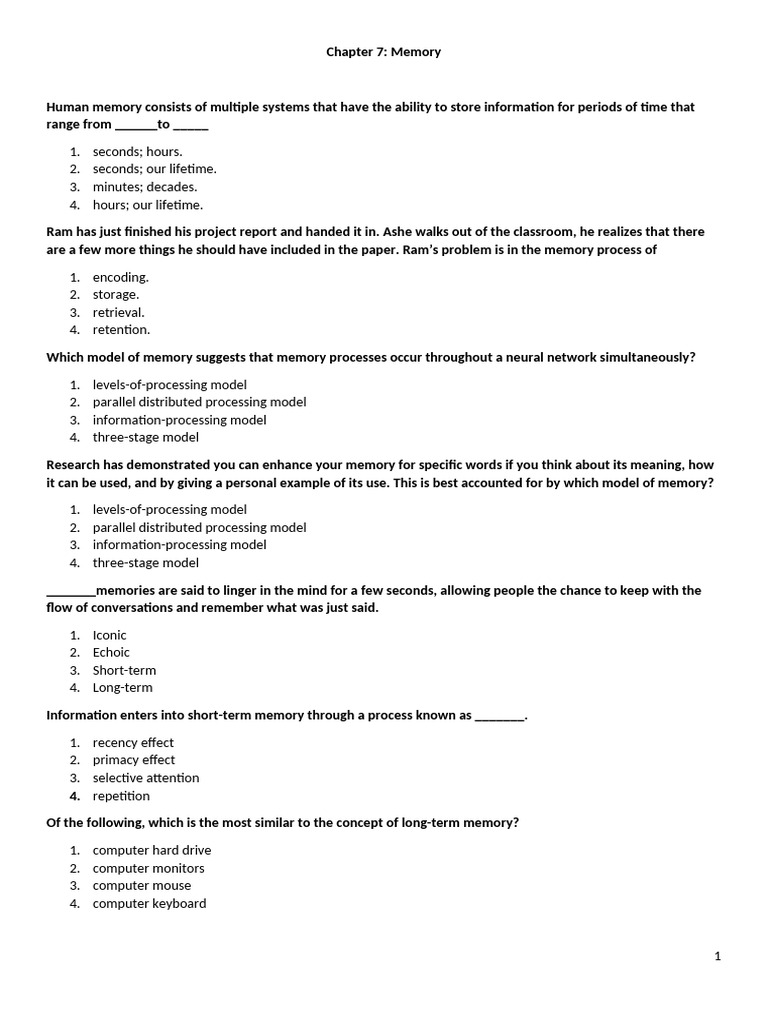 Classroom Context and Memory Retrieval | PDF | Memory | Recall (Memory)