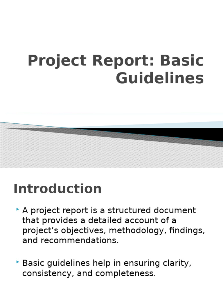 Essential Project Report Guidelines | PDF
