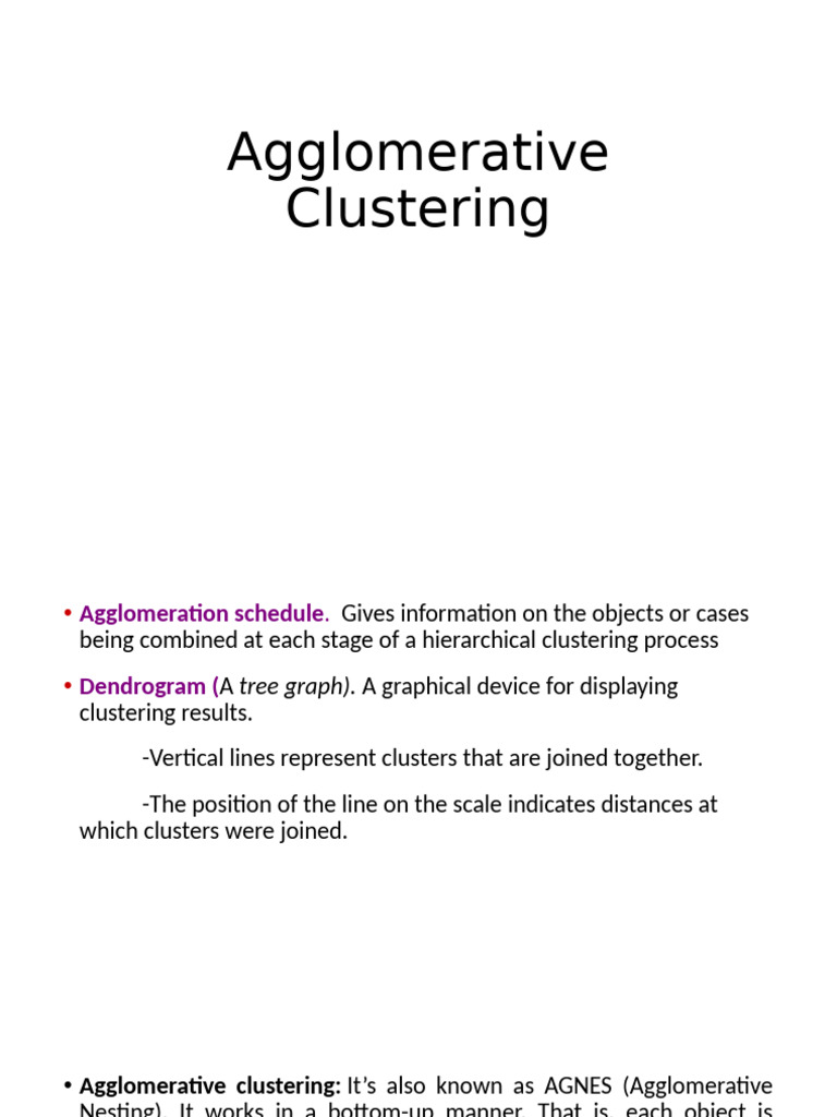 Dendrogram in Agglomerative Clustering | PDF | Cluster Analysis ...