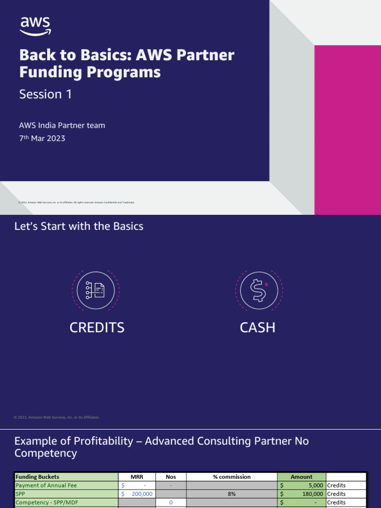 AWS Partner Funding Programs Overview | PDF | Amazon Web Services ...