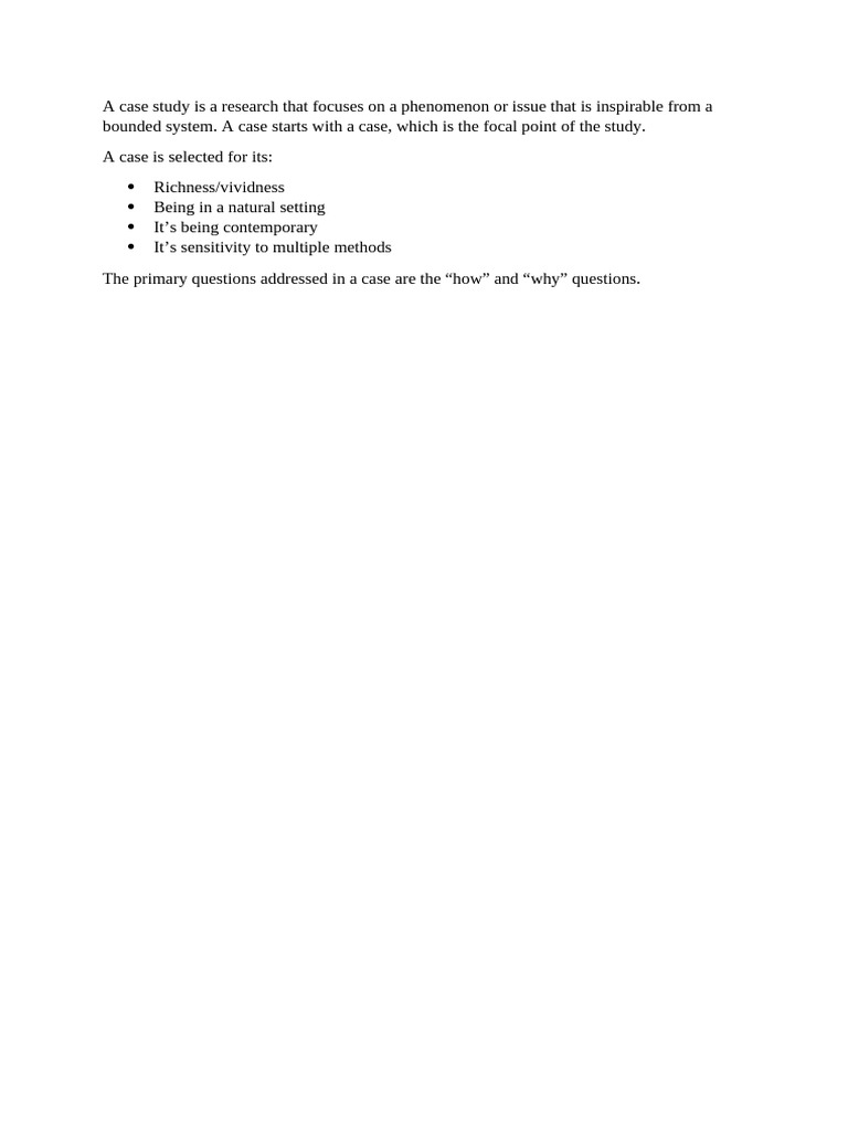 Understanding Case Study Research | PDF