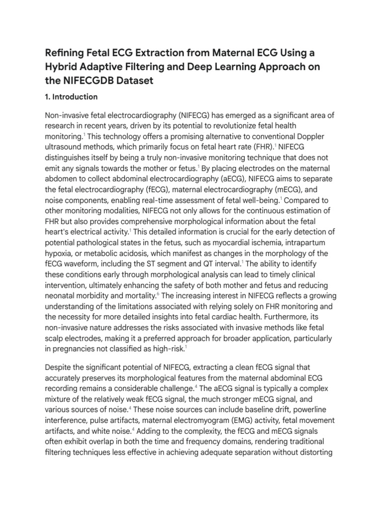Hybrid Deep Learning for Fetal ECG Extraction | PDF | Deep Learning ...
