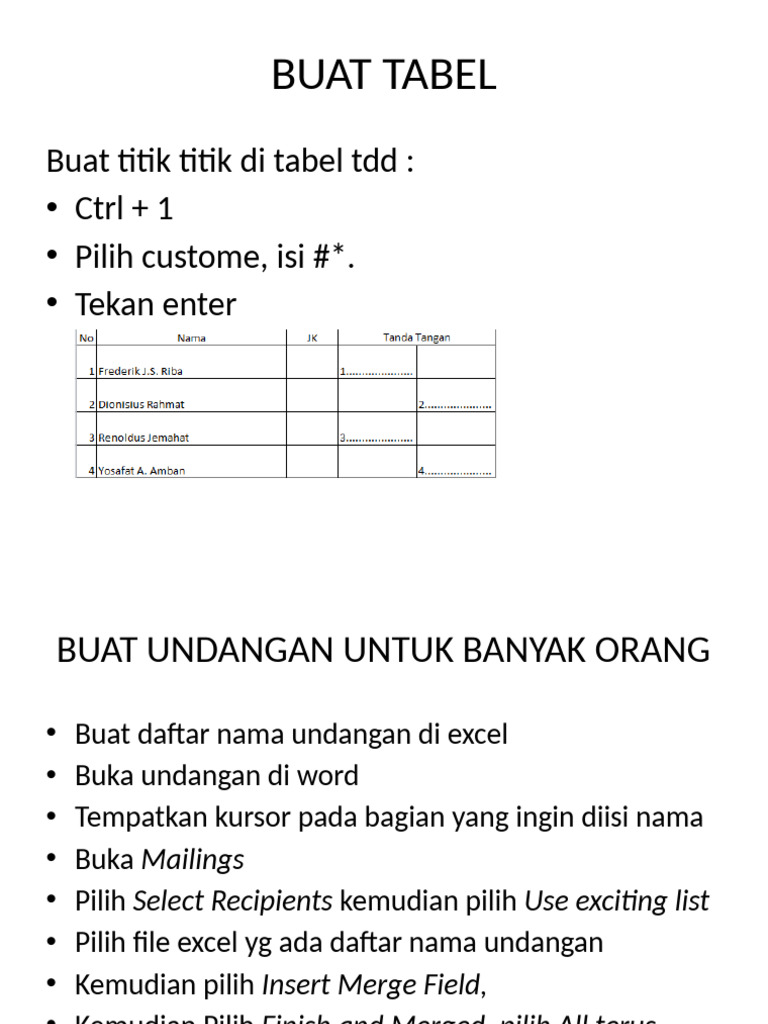 Panduan Praktis Excel dan Word | PDF