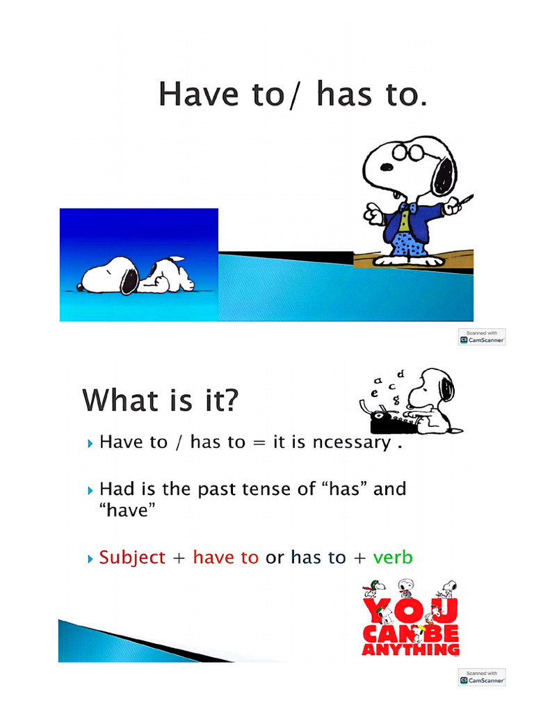 Have To Has To | PDF
