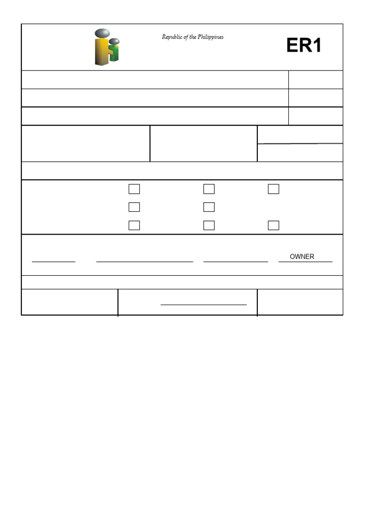 PhilHealth ER1 Employer Data Form | PDF | Employment | Business