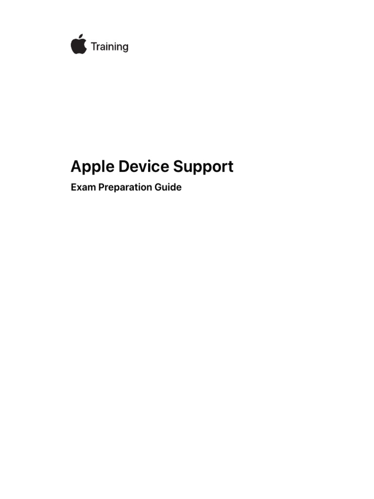 Apple Device Support Exam Guide | PDF | I Cloud | I Phone