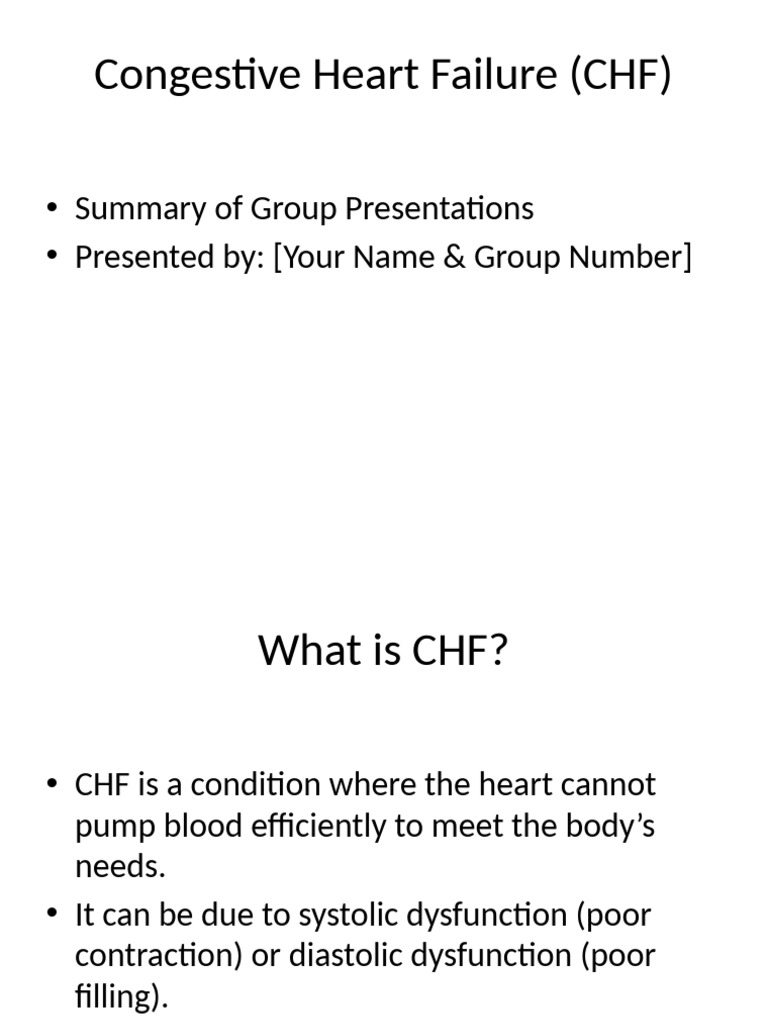 Understanding Congestive Heart Failure | PDF | Heart Failure | Cardiology