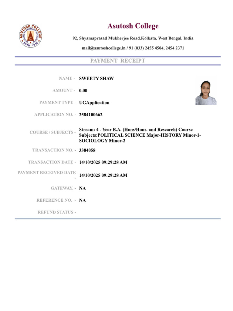 Ug Application 2025 | PDF