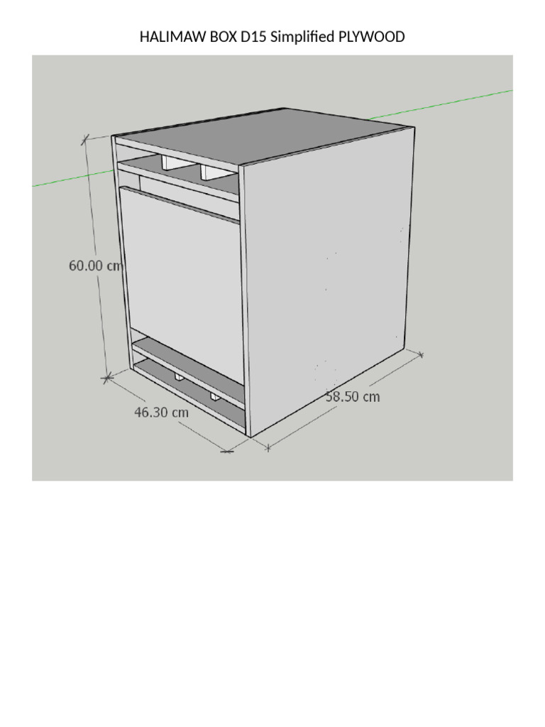 Halimaw Box d15 Simplified Plywood | PDF