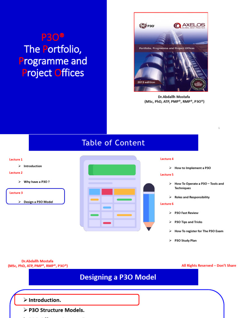 Designing Effective P3O Models | PDF | Governance | Project Management
