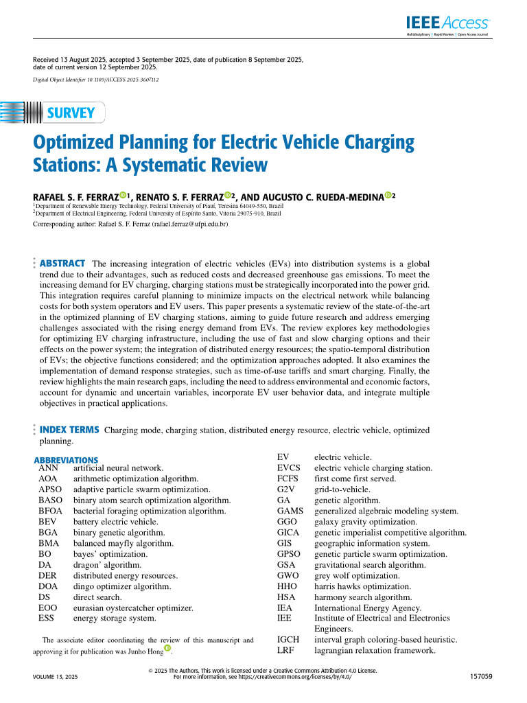 Optimized EV Charging Station Planning | PDF | Electric Vehicle | Plug ...