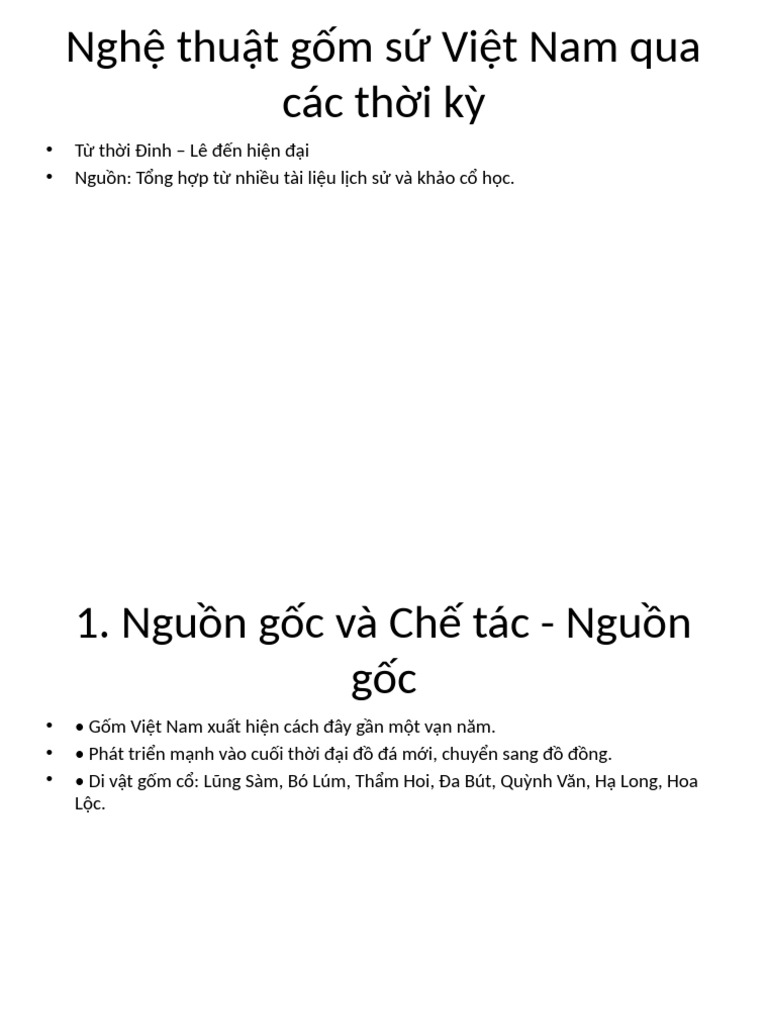 Nghe Thuat Gom Su Viet Nam | PDF
