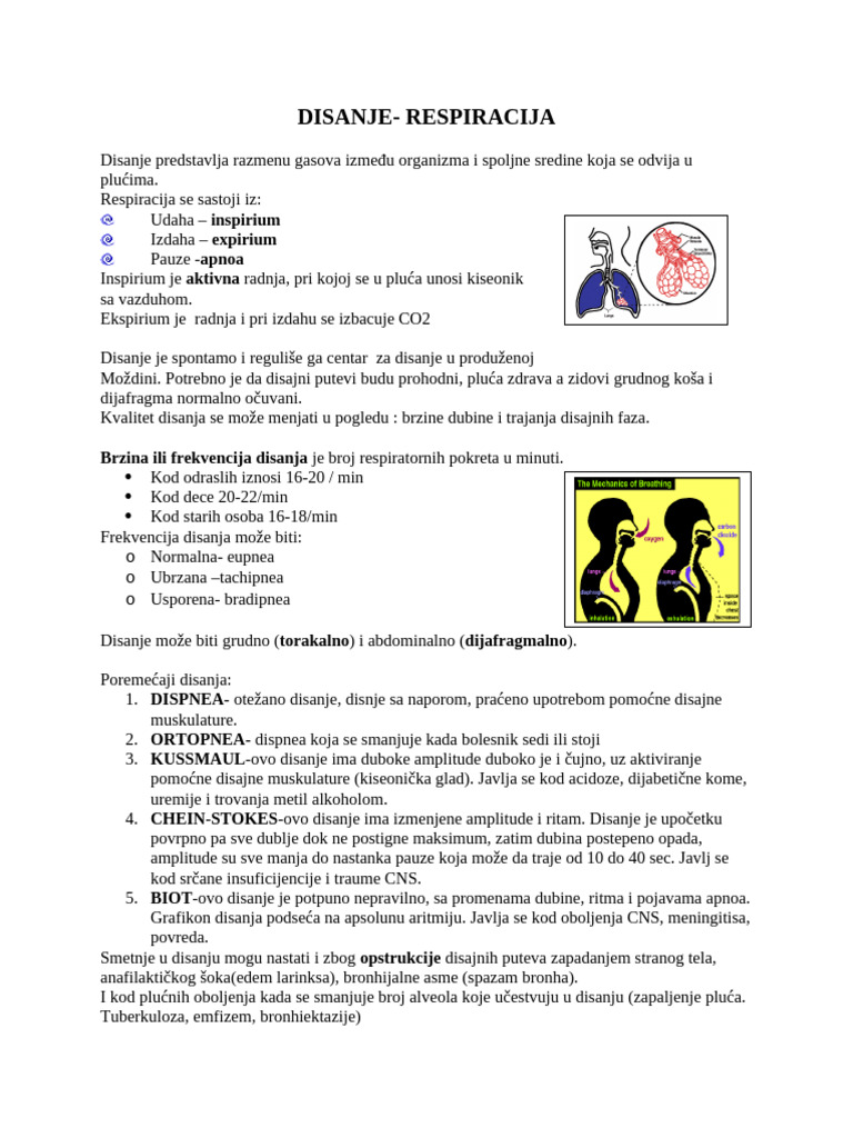 Disanje | PDF