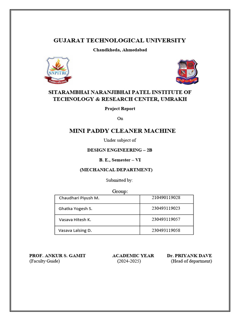 Mini Paddy Cleaner Machine 2. | PDF | Rice | Paddy Field
