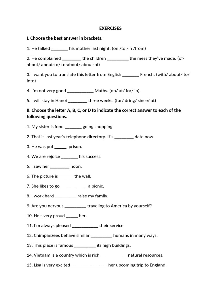 English Grammar Exercises for Beginners | PDF | Chess Openings | Chess