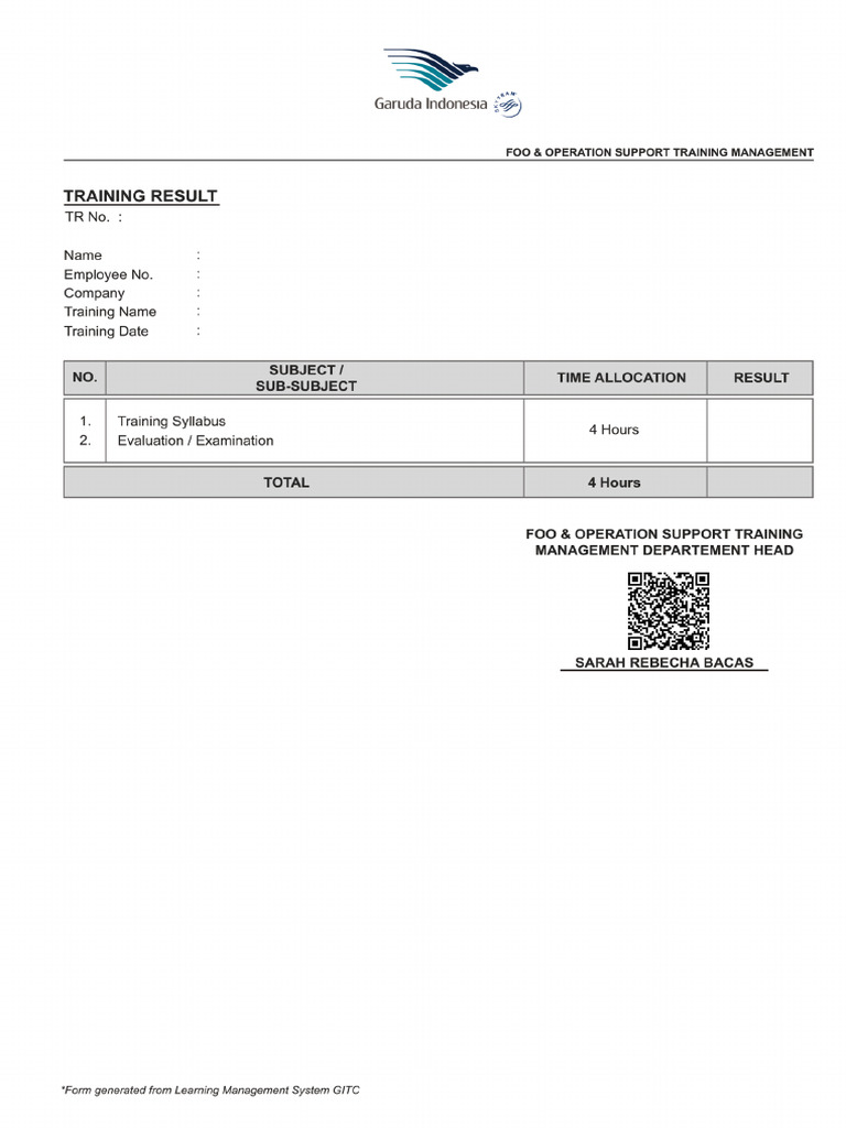 Training Result | PDF