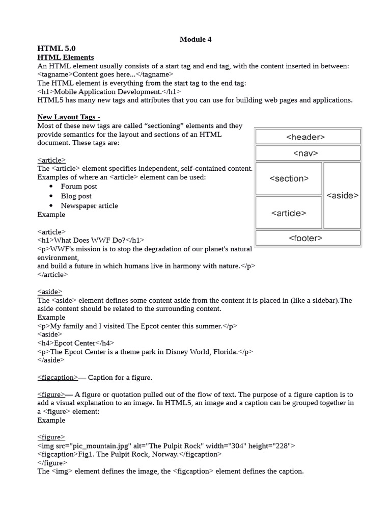 SDP Module 4 | PDF | Html Element | Html