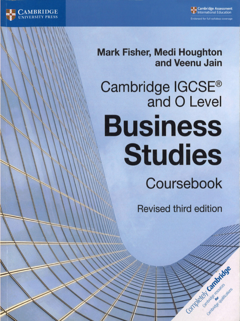 Cambridge IGCSE Business Studies Coursebook | PDF