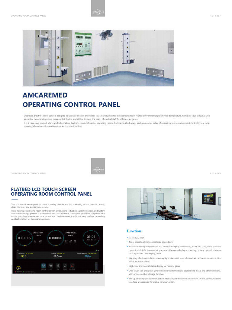 Advanced Operating Room Control Panel | PDF | Operating Theater ...