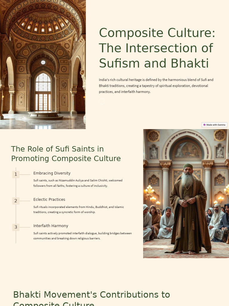 Composite Culture The Intersection of Sufism and Bhakti | PDF | Bhakti ...
