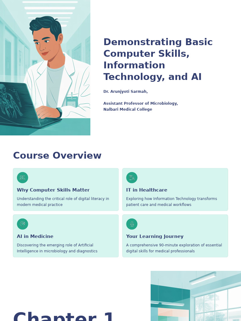Demonstrating Basic Computer Skills Information Technology and AI | PDF ...